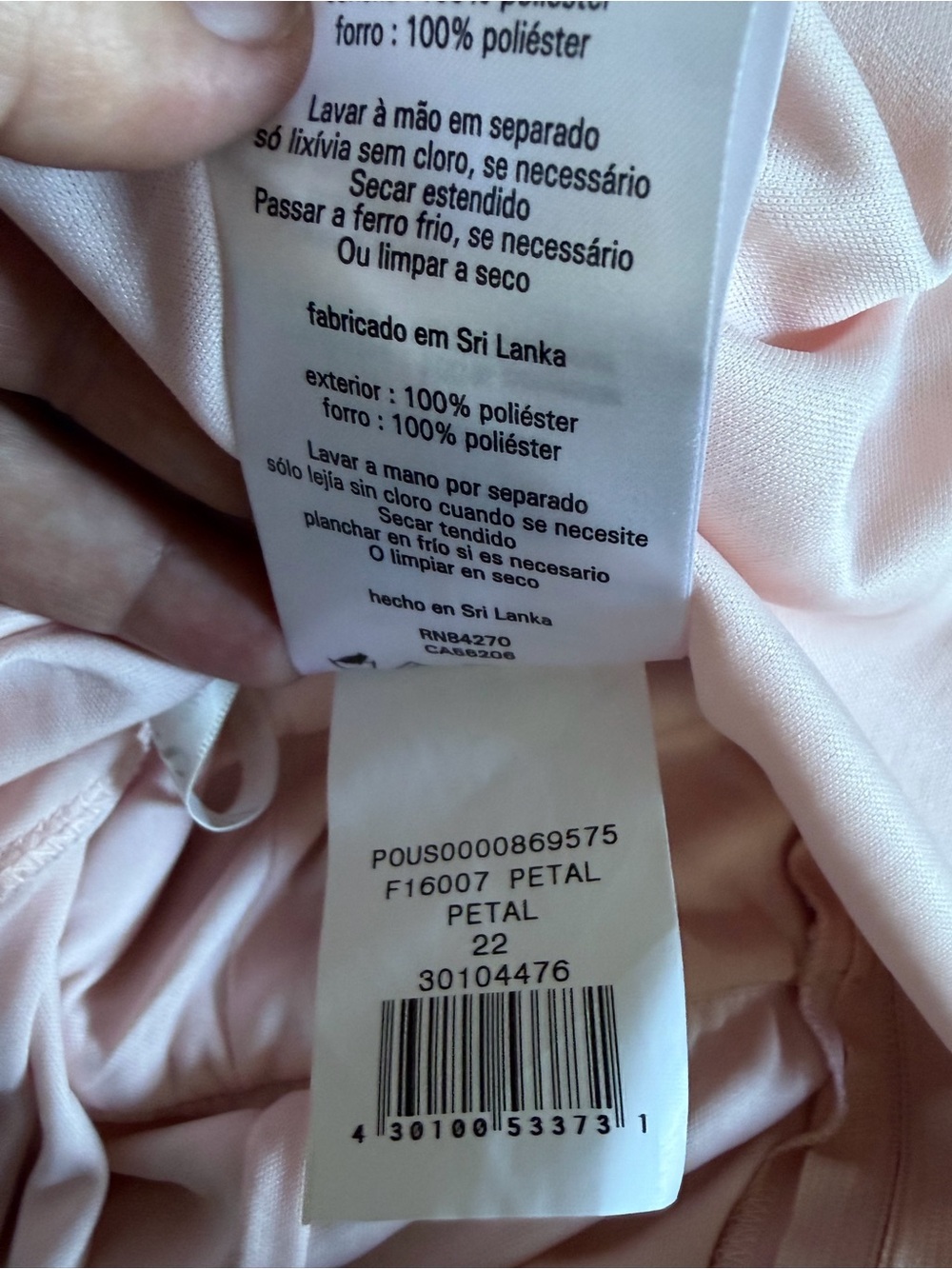 David’s Bridal Short Tank Bridesmaid Dress Cowl Back Plus size 22 Petal pink - Picture 6 of 6
